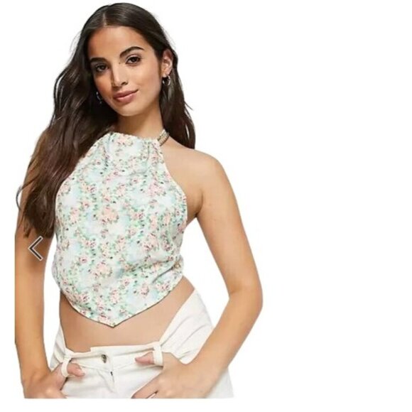 daisy street Tops - Daisy Street halter neck scarf top in Ditsy floral size Large